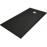 Mexen Stone+ rectangular composite shower tray 200 x 80 cm, black, gold cover