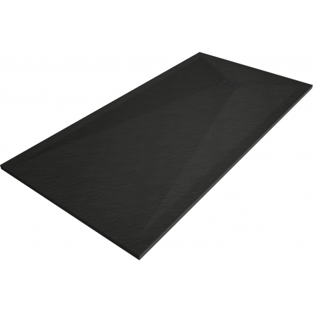 Mexen Stone+ Rectangular Composite Shower Tray 180 x 100 cm, Black, Black Cover - 44701018-B