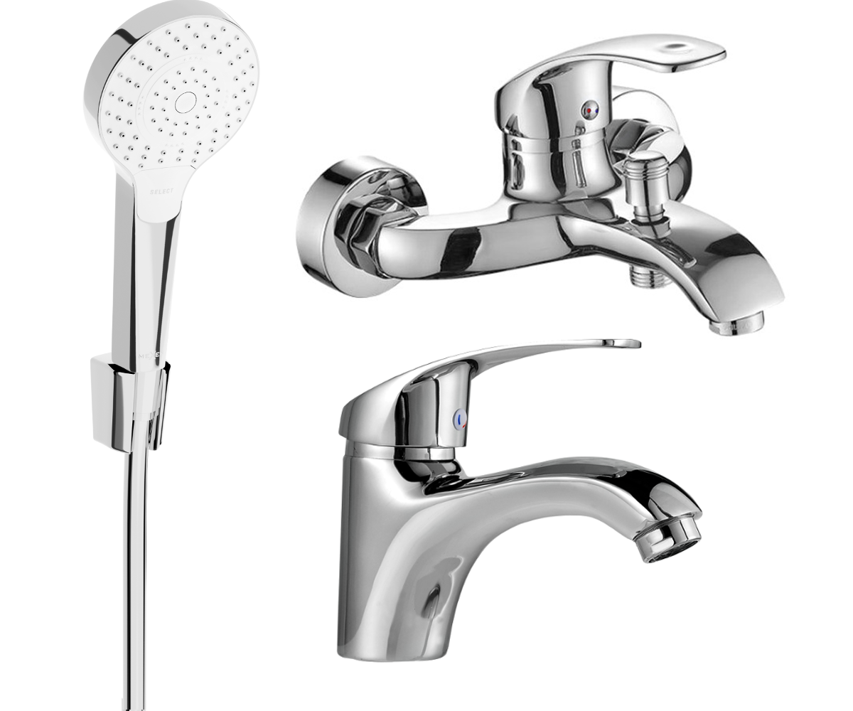 Mexen Fabia R05 bathtub set, Chrome - 746503R05-00