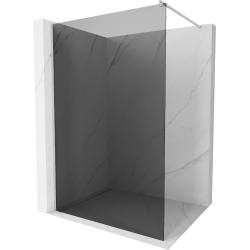 Mexen Kioto Walk-in Shower Wall 90 x 200 cm, Graphite 8 mm, Brushed Nickel - 800-090-101-97-40