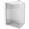 Mexen Kioto Walk-in Shower Wall 140 x 200 cm, Transparent/Frosted 8 mm, Gun Metal - 800-140-101-95-35