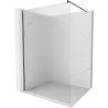 Mexen Kioto Walk-in Shower Wall 100 x 200 cm, 8 mm tempered glass, brushed gun gray - 800-100-101-66-09