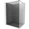 Mexen Kioto+ Walk-in Shower Screen with Shelf 70 x 200 cm, Graphite, Brushed Gun Gray - 800-070-121-66-40