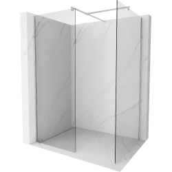 Mexen Kioto Walk-in Shower Wall 85 x 70 cm, transparent, chrome - 800-085-202-01-00-070