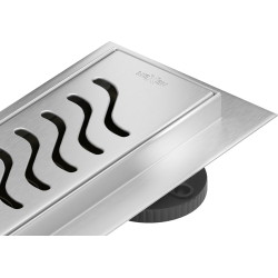 Mexen Flat 360° M09 swivel linear drain 100 cm, Chrome - 1028100-40