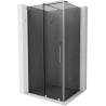 Mexen Velar sliding shower cabins 110 x 85 cm, graphite, chrome - 871-110-085-41-01