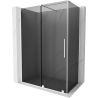 Mexen Velar sliding shower cabin 140 x 85 cm, graphite, white - 871-140-085-41-20