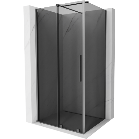 Mexen Velar sliding shower cabin 100 x 70 cm, graphite, gun metal - 871-100-070-41-95