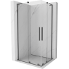 Mexen Velar L Duo sliding shower cabin 100 x 90 cm, transparent, gun metal - 871-100-090-02-03-95