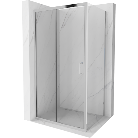Mexen Apia extendable shower cubicle 95 x 100 cm, Transparent, Chrome - 840-095-100-01-00