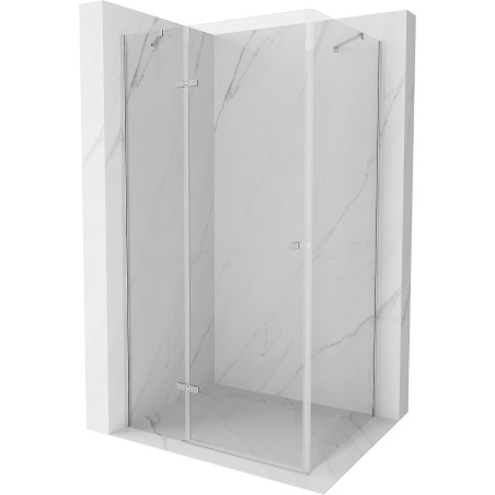Mexen Roma hinged shower cubicle 85 x 100 cm, Transparent, Chrome - 854-085-100-01-00