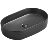 Mexen Celia countertop washbasin 60 x 38 cm, Black matt - 22206085