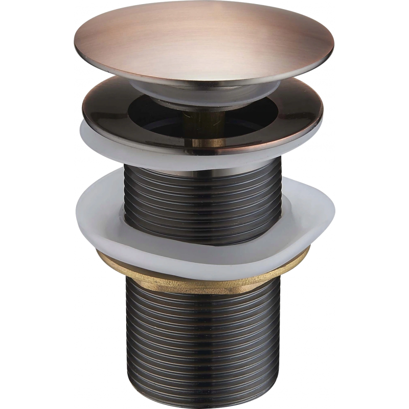 Mexen small round click-clack plug, Ancient copper - 79910-45